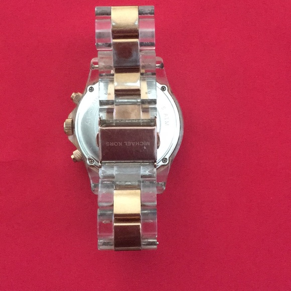Michael Kors Madison Rose Gold and Clear Watch - Picture 3 of 5
